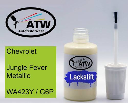 Chevrolet, Jungle Fever Metallic, WA423Y / G6P: 20ml Lackstift, von ATW Autoteile West.